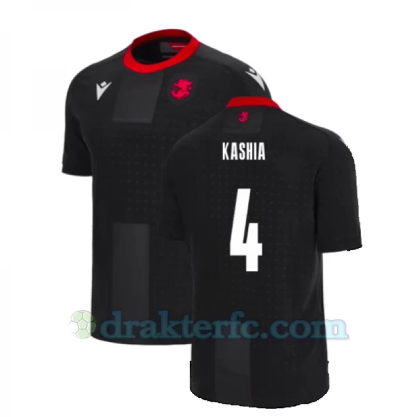 Kashia #4 Georgia Fotballdrakter EM 2024 Bortedrakt Mann