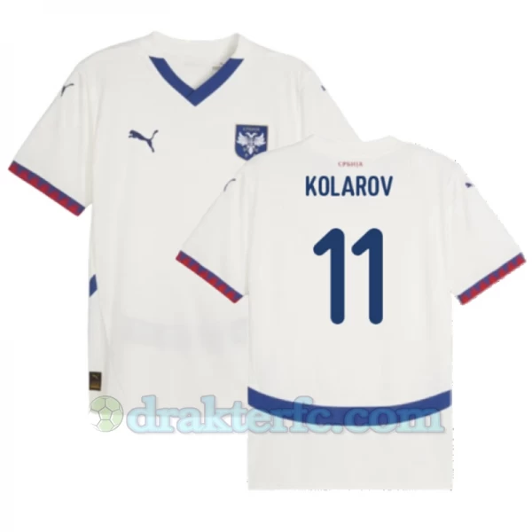 Kolarov #11 Serbia Fotballdrakter EM 2024 Bortedrakt Mann