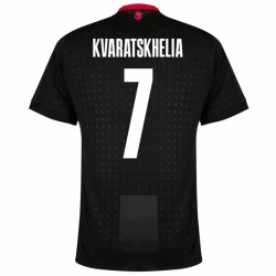 Kvaratskhelia #7 Georgia Fotballdrakter EM 2024 Bortedrakt Mann