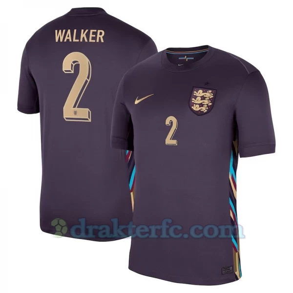 Kyle Walker #2 England Fotballdrakter EM 2024 Bortedrakt Mann