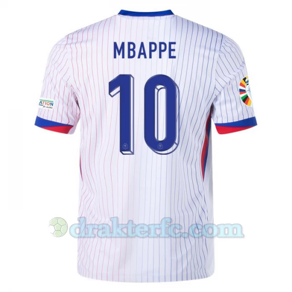 Kylian Mbappé #10 Frankrike Fotballdrakter EM 2024 Bortedrakt Mann