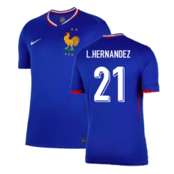 L. Hernandez #21 Frankrike Fotballdrakter EM 2024 Hjemmedrakt Mann