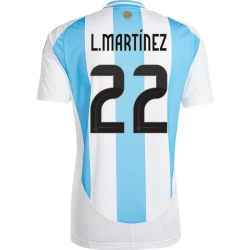 L. Martinez #22 Argentina Fotballdrakter Copa America 2024 Hjemmedrakt Mann