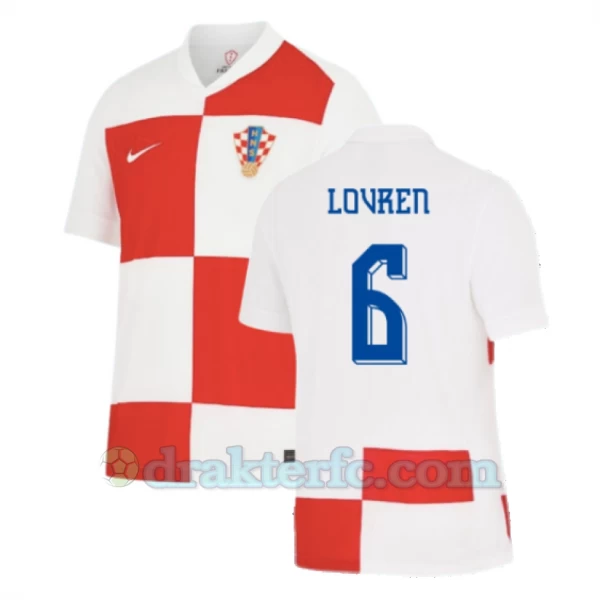 Lovren #6 Kroatia Fotballdrakter EM 2024 Hjemmedrakt Mann