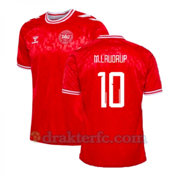 M.Laudrup #10 Danmark Fotballdrakter EM 2024 Hjemmedrakt Mann