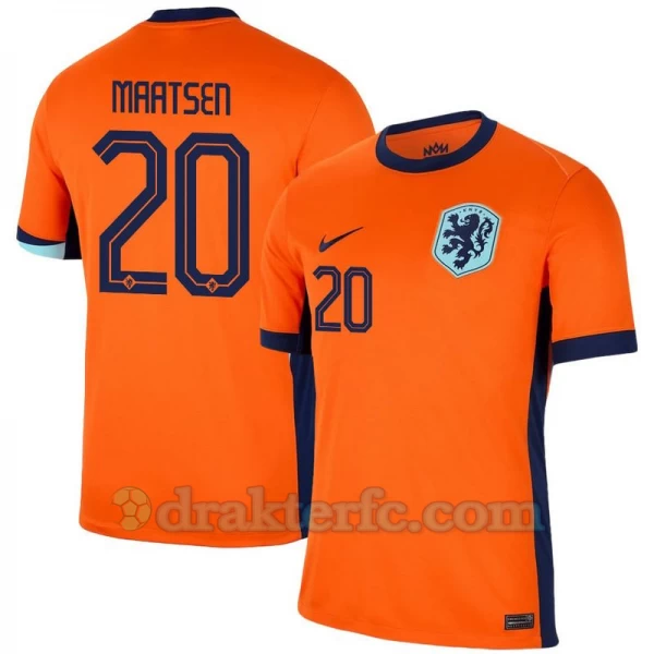 Maatsen #20 Nederland Fotballdrakter EM 2024 Hjemmedrakt Mann
