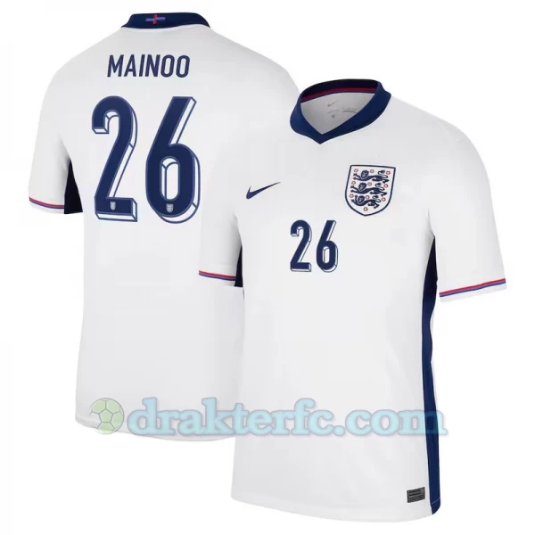 Mainoo #26 England Fotballdrakter EM 2024 Hjemmedrakt Mann