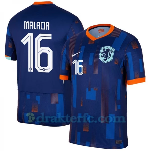 Malacia #16 Nederland Fotballdrakter EM 2024 Bortedrakt Mann