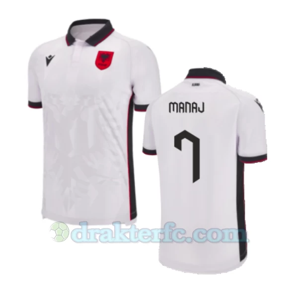 Manaj #7 Albania Fotballdrakter EM 2024 Bortedrakt Mann