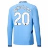 Manchester City Bernardo Silva #20 Fotballdrakter 2024-25 Hjemmedrakt Mann Langermet