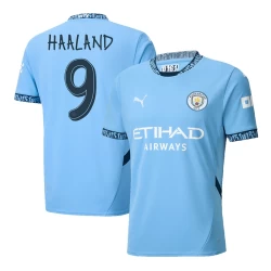 Manchester City Erling Haaland #9 Fotballdrakter 2024-25 UCL Hjemmedrakt Mann