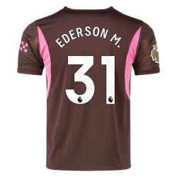 Manchester City Fotballdrakter 2024-25 Ederson M. #31 Keeper Bortedrakt Mann