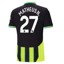 Manchester City Fotballdrakter 2024-25 Matheus N. #27 Bortedrakt Mann