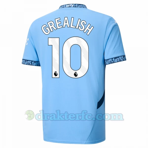 Manchester City Jack Grealish #10 Fotballdrakter 2024-25 Hjemmedrakt Mann