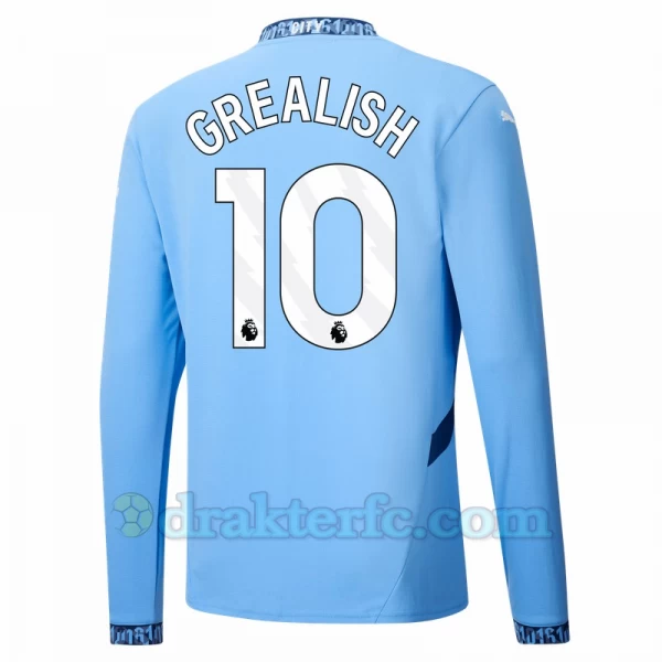 Manchester City Jack Grealish #10 Fotballdrakter 2024-25 Hjemmedrakt Mann Langermet