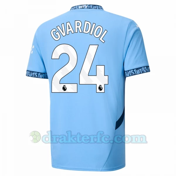 Manchester City Josko Gvardiol #24 Fotballdrakter 2024-25 Hjemmedrakt Mann