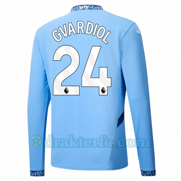 Manchester City Josko Gvardiol #24 Fotballdrakter 2024-25 Hjemmedrakt Mann Langermet