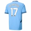 Manchester City Kevin De Bruyne #17 Fotballdrakter 2024-25 Hjemmedrakt Mann
