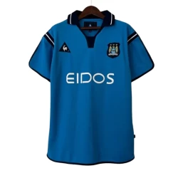 Manchester City Retro Drakt 2001-02 Hjemme Mann