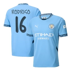 Manchester City Rodrigo #16 Fotballdrakter 2024-25 UCL Hjemmedrakt Mann