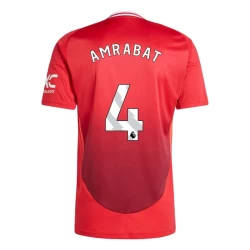 Manchester United Amrabat #4 Fotballdrakter 2024-25 Hjemmedrakt Mann