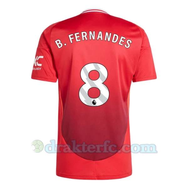 Manchester United Bruno Fernandes #8 Fotballdrakter 2024-25 Hjemmedrakt Mann