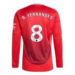 Manchester United Bruno Fernandes #8 Fotballdrakter 2024-25 Hjemmedrakt Mann Langermet