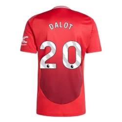 Manchester United Dalot #20 Fotballdrakter 2024-25 Hjemmedrakt Mann