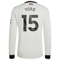 Manchester United Fotballdrakter Yoro #15 2024-25 Tredjedrakt Mann Langermet