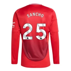Manchester United Jadon Sancho #25 Fotballdrakter 2024-25 Hjemmedrakt Mann Langermet