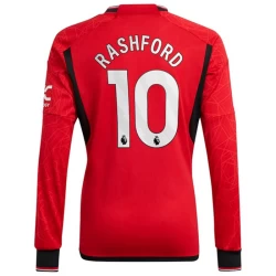 Manchester United Marcus Rashford #10 Fotballdrakter 2023-24 Hjemmedrakt Mann Langermet