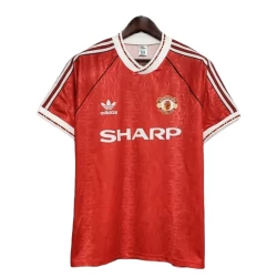 Manchester United Retro Drakt 1990-91 Hjemme Mann