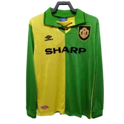 Manchester United Retro Drakt 1992-94 Borte Mann Langermet