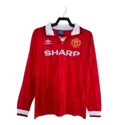 Manchester United Retro Drakt 1992-94 Hjemme Mann Langermet