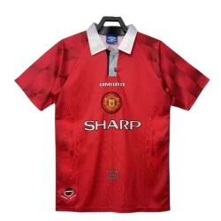 Manchester United Retro Drakt 1996-97 Hjemme Mann