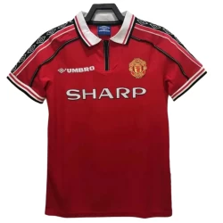 Manchester United Retro Drakt 1998-99 Hjemme Mann