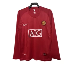 Manchester United Retro Drakt 2007-08 Hjemme Mann Langermet