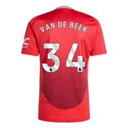 Manchester United Van De Beek #34 Fotballdrakter 2024-25 Hjemmedrakt Mann