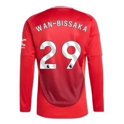 Manchester United Wan-bissaka #29 Fotballdrakter 2024-25 Hjemmedrakt Mann Langermet