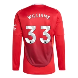 Manchester United Williams #33 Fotballdrakter 2024-25 Hjemmedrakt Mann Langermet