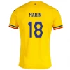 Marin #18 Romania Fotballdrakter EM 2024 Hjemmedrakt Mann