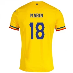 Marin #18 Romania Fotballdrakter EM 2024 Hjemmedrakt Mann