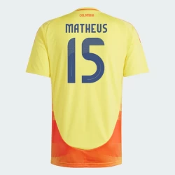 Matheus #15 Colombia Fotballdrakter Copa America 2024 Hjemmedrakt Mann