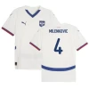 Milenkovic #4 Serbia Fotballdrakter EM 2024 Bortedrakt Mann