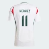 Milos Kerkez #11 Ungarn Fotballdrakter EM 2024 Bortedrakt Mann
