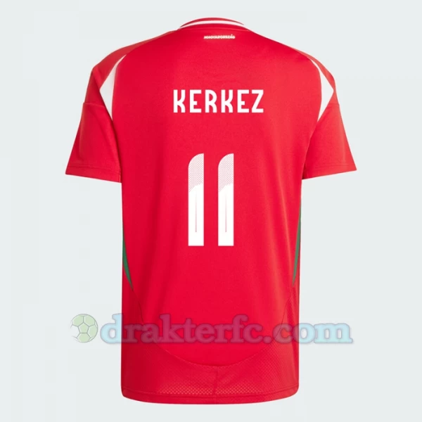 Milos Kerkez #11 Ungarn Fotballdrakter EM 2024 Hjemmedrakt Mann
