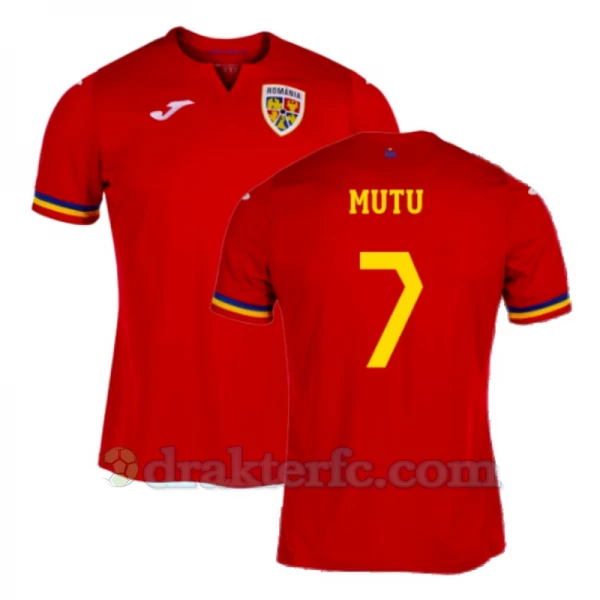 Mutu #7 Romania Fotballdrakter EM 2024 Bortedrakt Mann
