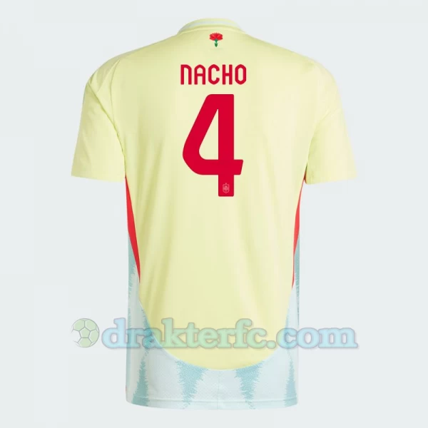 Nacho #4 Spania Fotballdrakter EM 2024 Bortedrakt Mann