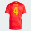 Nacho #4 Spania Fotballdrakter EM 2024 Hjemmedrakt Mann