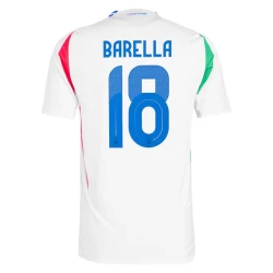 Nicolo Barella #18 Italia Fotballdrakter EM 2024 Bortedrakt Mann